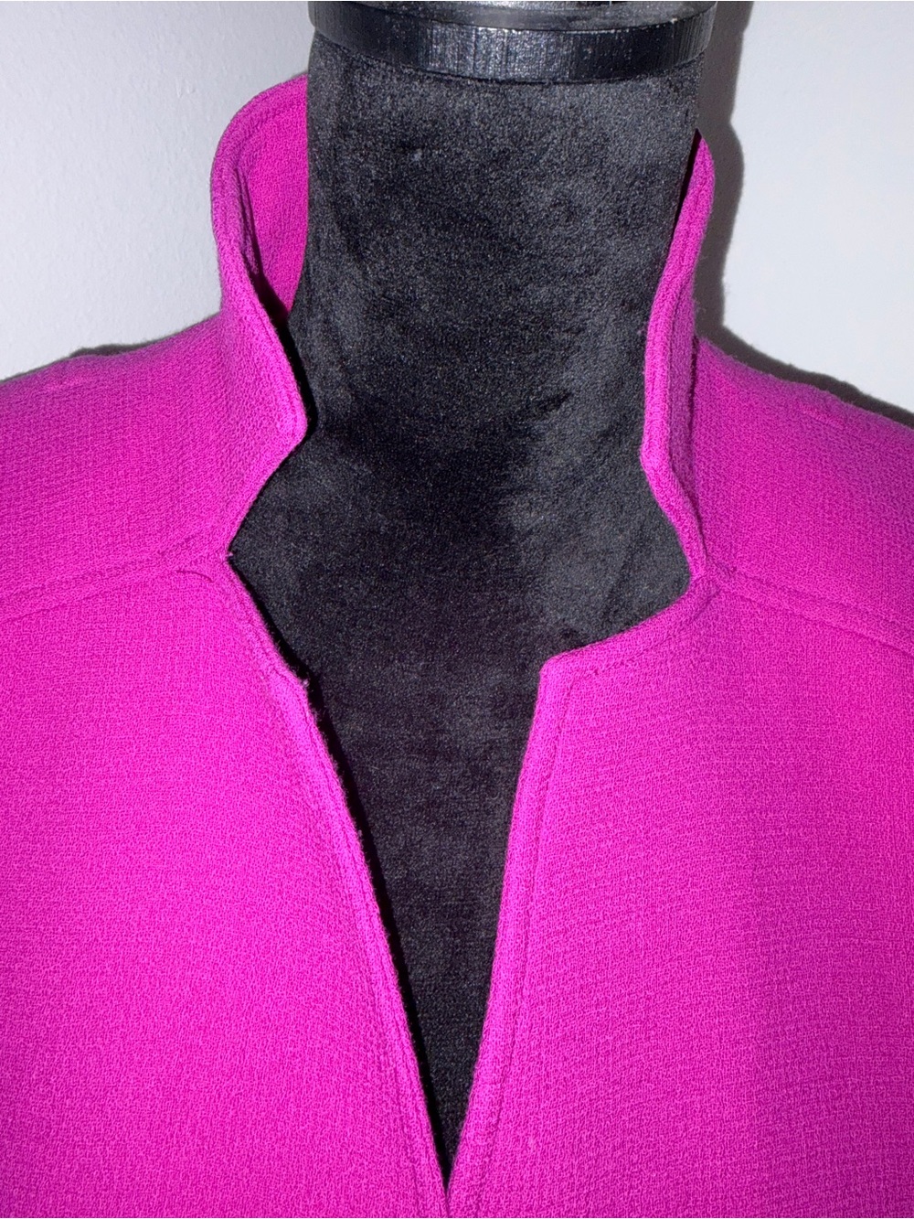 Women's Fuchsia Structured Button Jacket - Picture 2 of 7